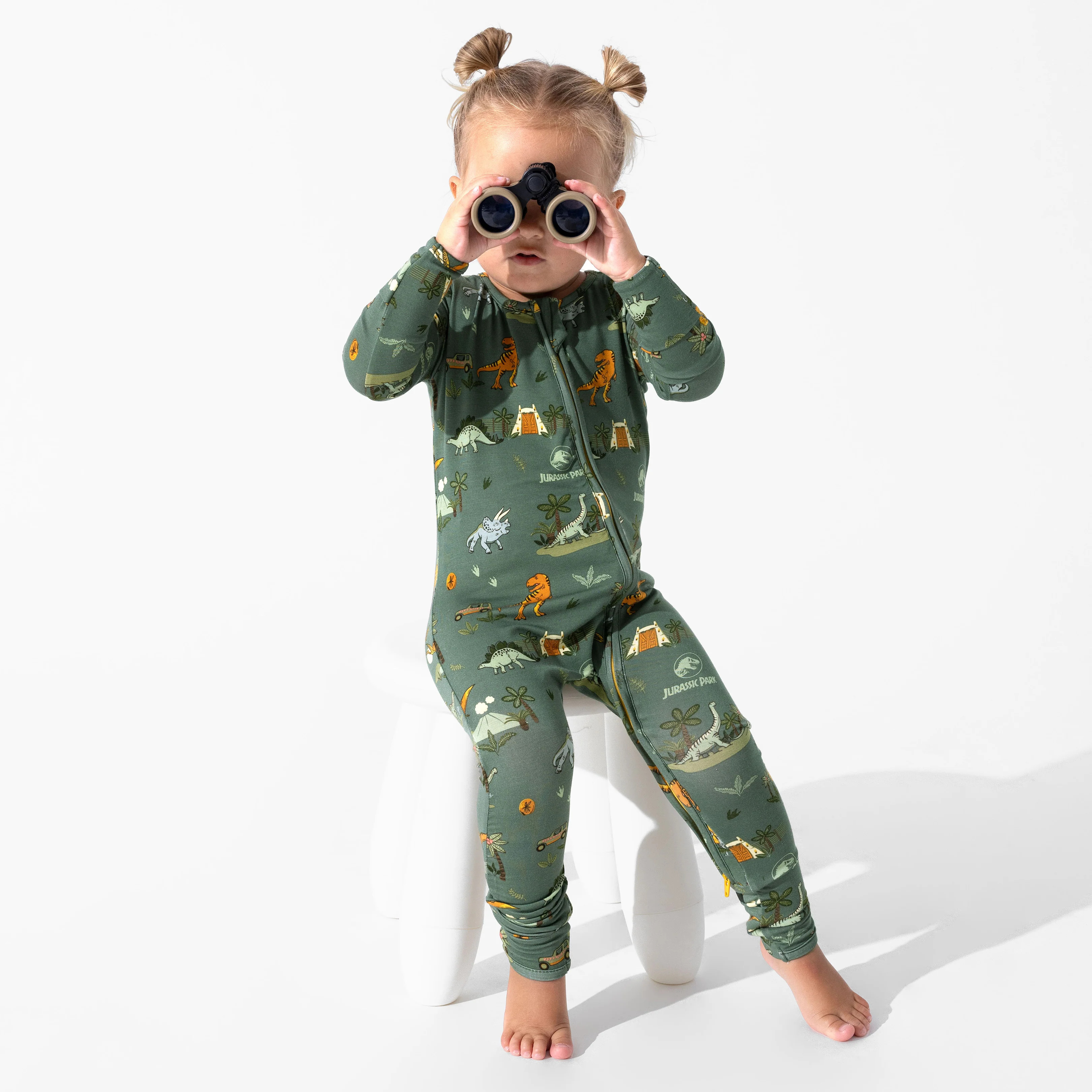 Jurassic Park: Safari Bamboo Convertible Footie | Bellabu Bear