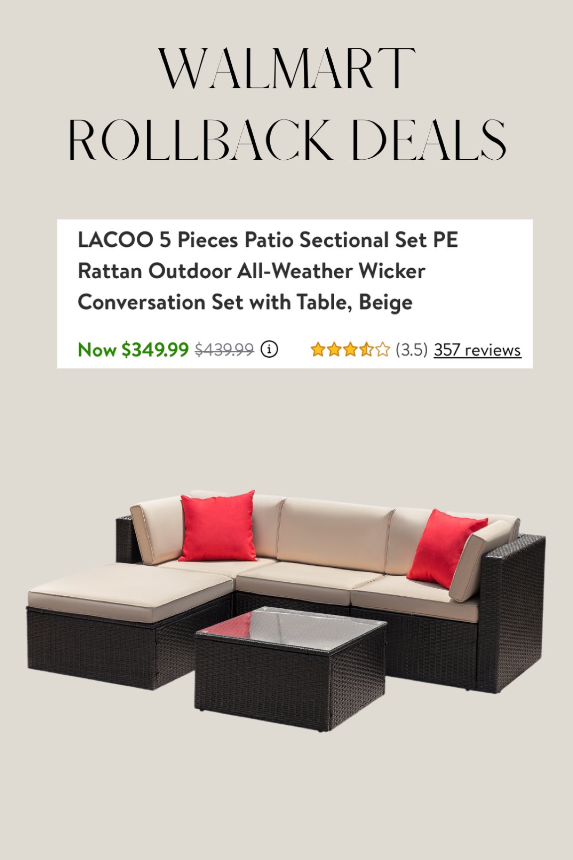 Walmart Patio Set 

#LTKhome #LTKsalealert #LTKSeasonal