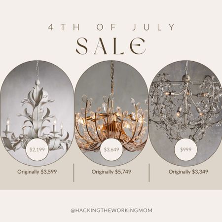 Chandeliers on major sale at arhaus! These would be gorgeous in a kitchen  

#LTKsalealert #LTKhome
