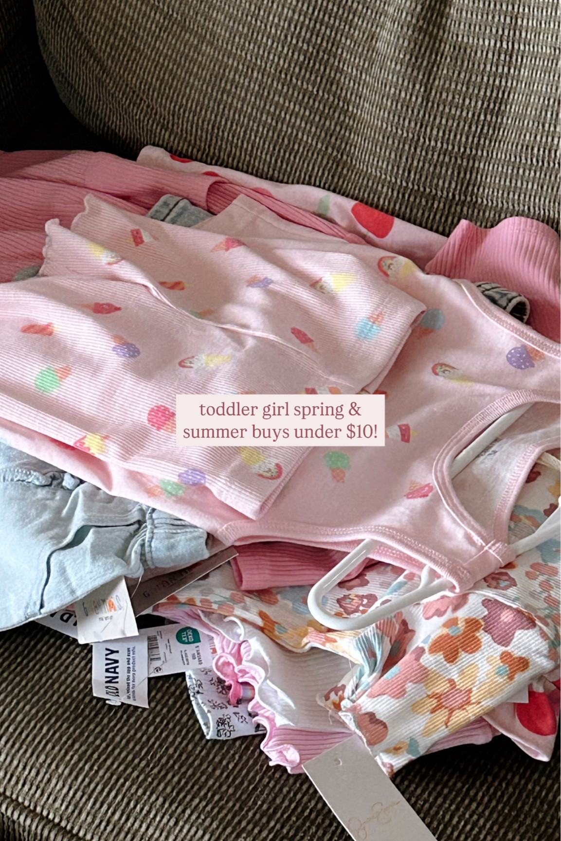 Toddler spring and summer haul under $10 each! 🫶🏻💗
