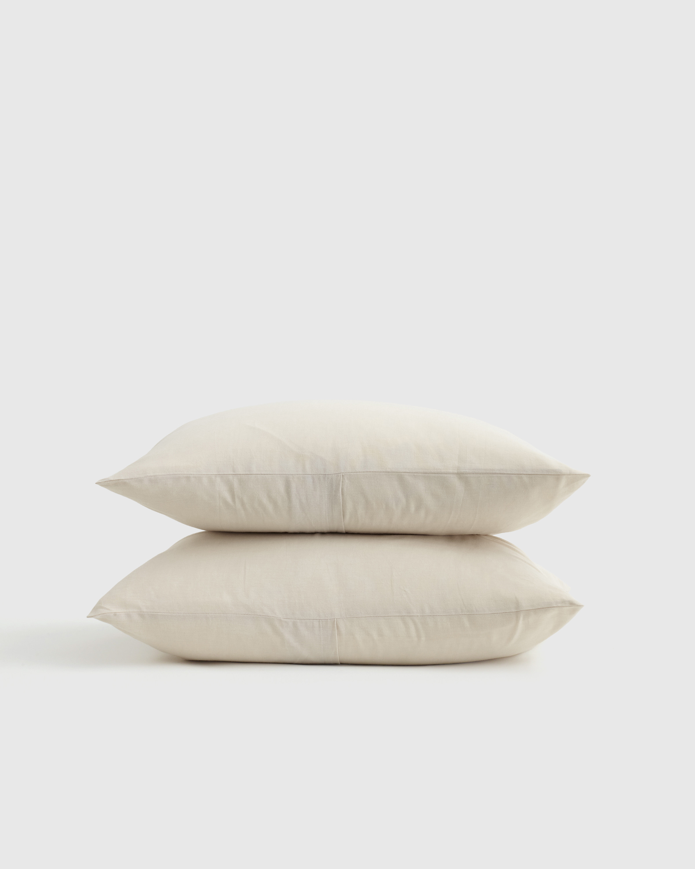 Quince | Mongolian Cashmere Cotton Sham Set in Natural, Size Standard | Quince