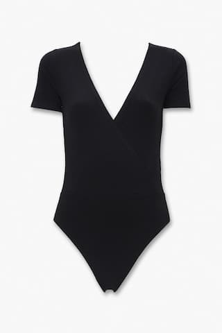 Ribbed Surplice Bodysuit | Forever 21 (US)
