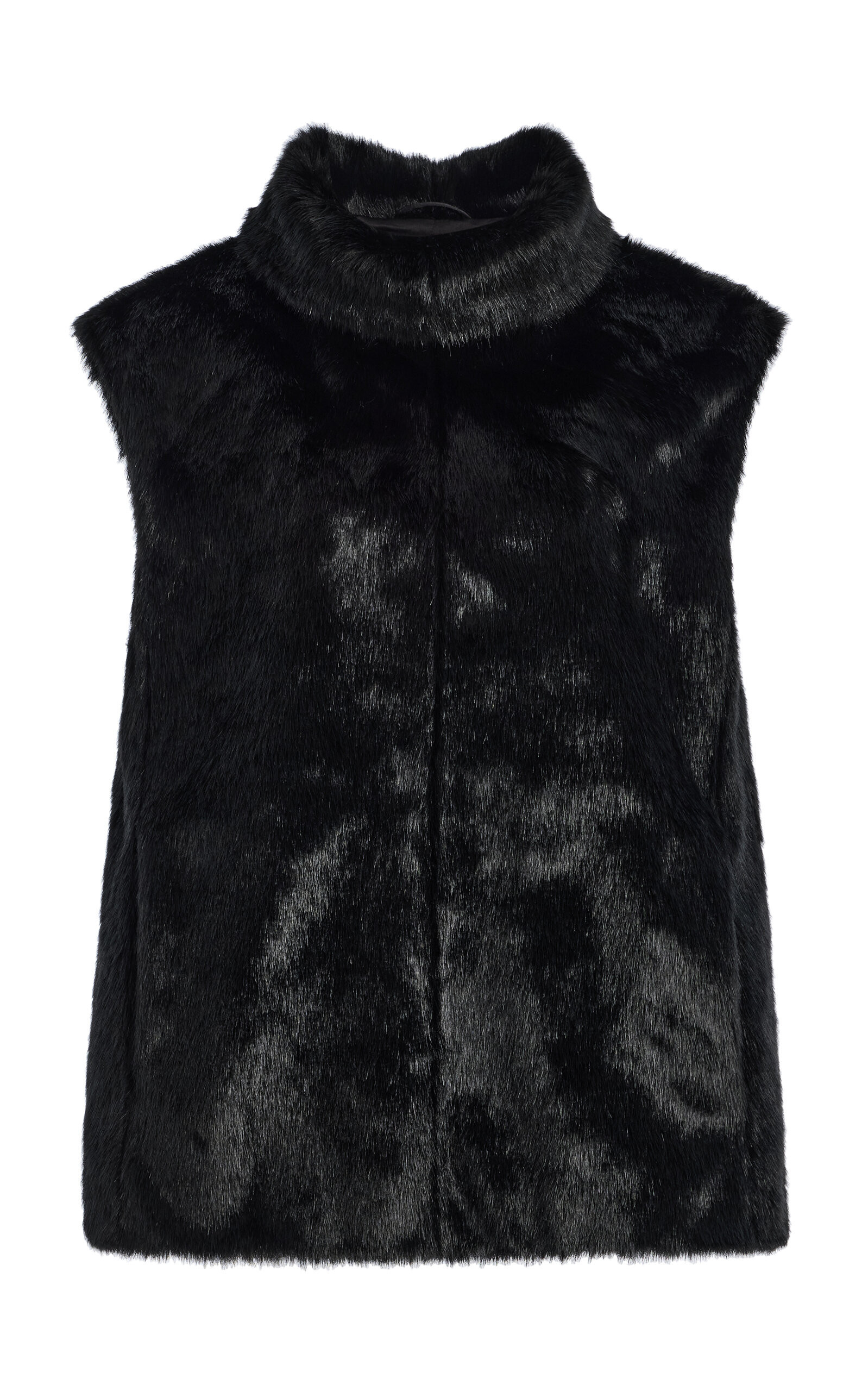 The Frankie Shop Blaire Faux Fur Funnel-Neck Top - Moda Operandi | Moda Operandi (Global)