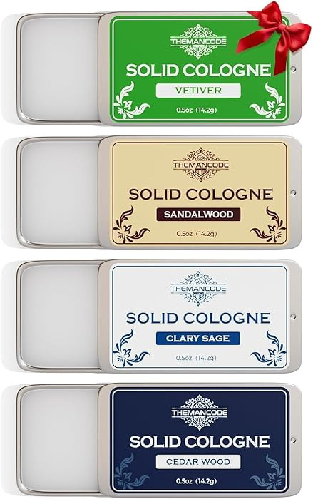 Solid Cologne for Men, Stocking Stuffers, Valentines Day Gifts for Him, Sandalwood, Vetiver, Ceda... | Amazon (US)
