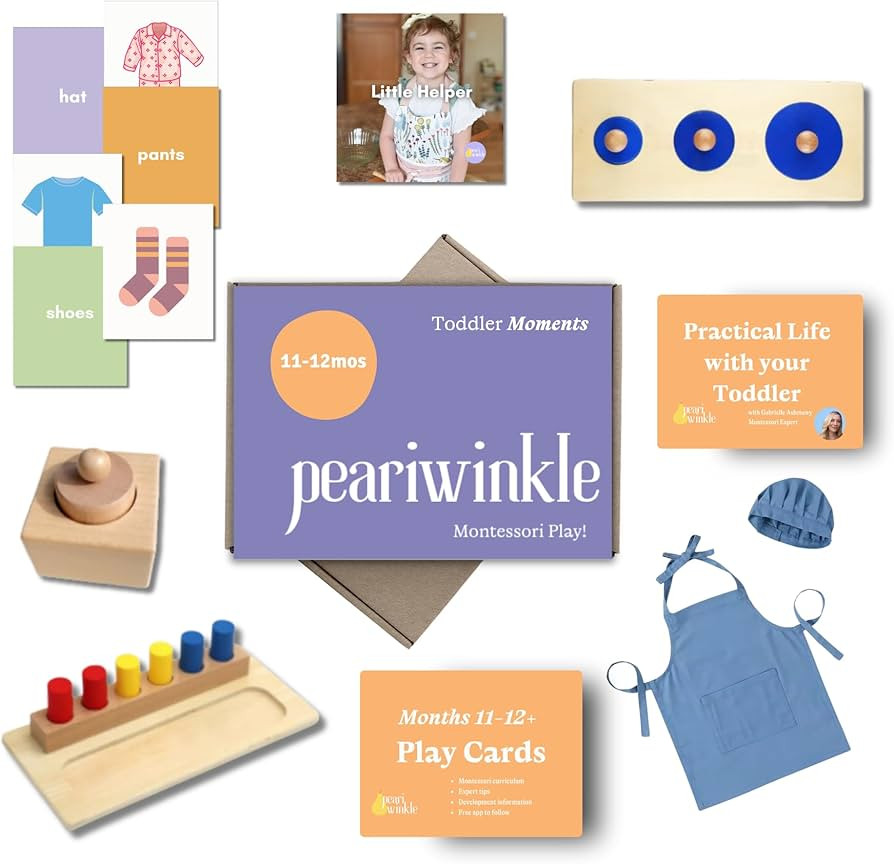 The Montessori Toddler Play Box, Ages 11-12 Months+, 1st Birthday Play Box, Montessori Toddler To... | Amazon (US)