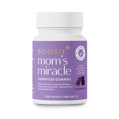 Boobie Bears Lactation Gummies, Lactation Supplement for Increased Breast Milk, Breastfeeding Vegan Supplements - 60ct | Target