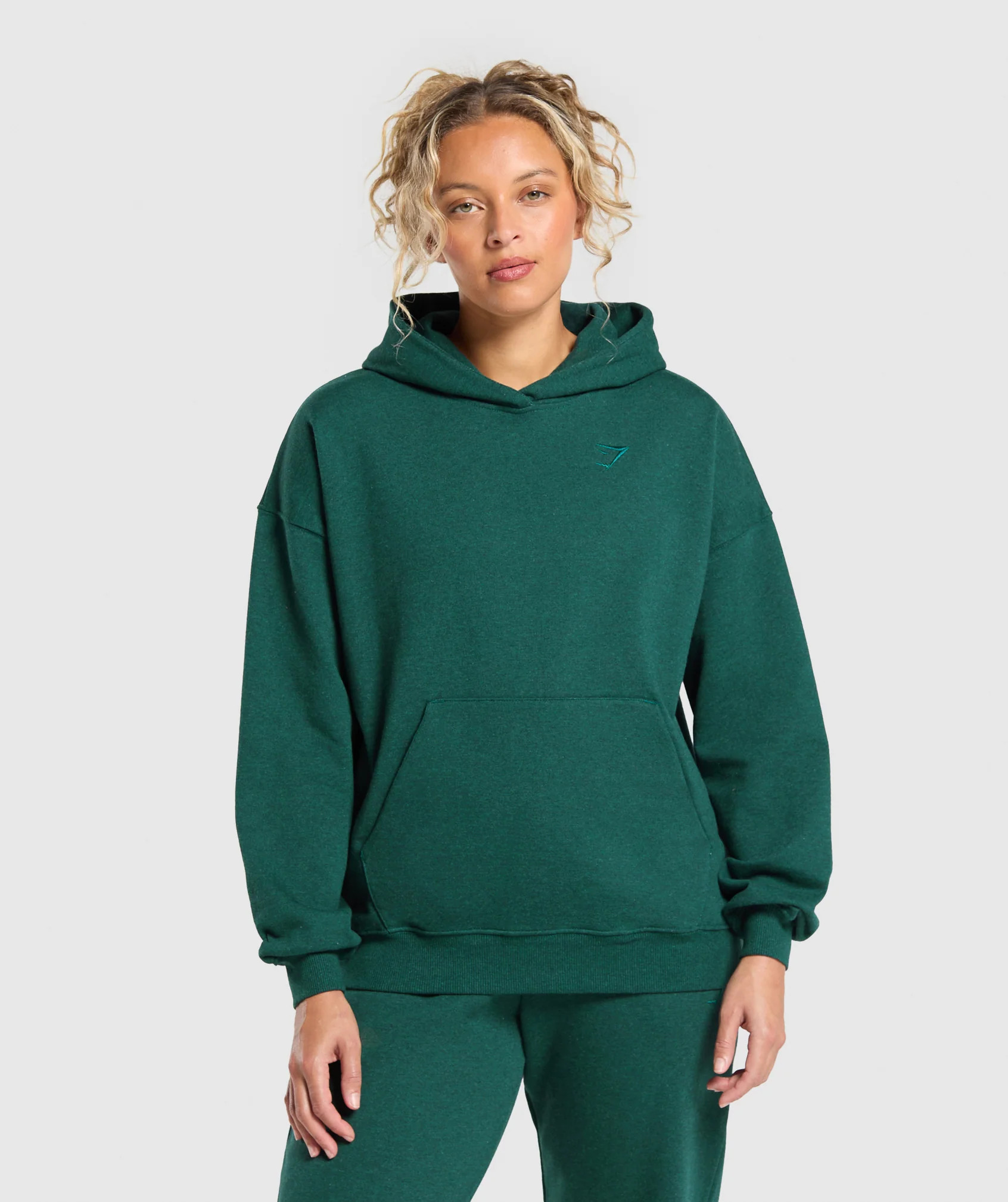 Gymshark Rest Day Sweats Hoodie - Bros Bold Teal Marl | Gymshark US