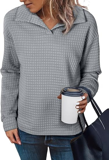 SHEWIN Fall Women Sweatshirt Spring Lightweight Pullover Shirts | Amazon (US)