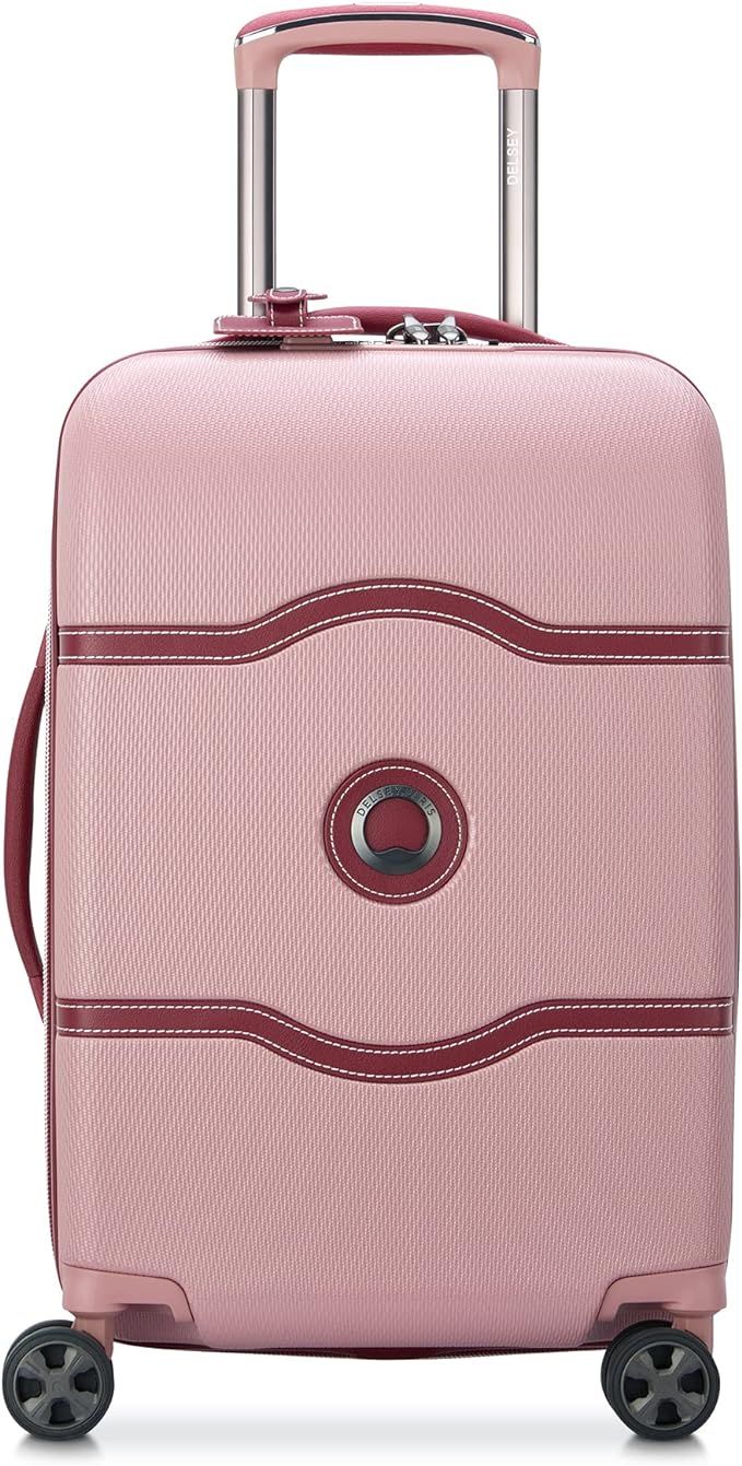 DELSEY Paris Chatelet Hardside Luggage with Spinner Wheels, Chocolate Brown, Checked-Medium 24 In... | Amazon (US)