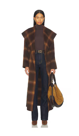 Mulholland Plaid Robe Coat | Revolve Clothing (Global)