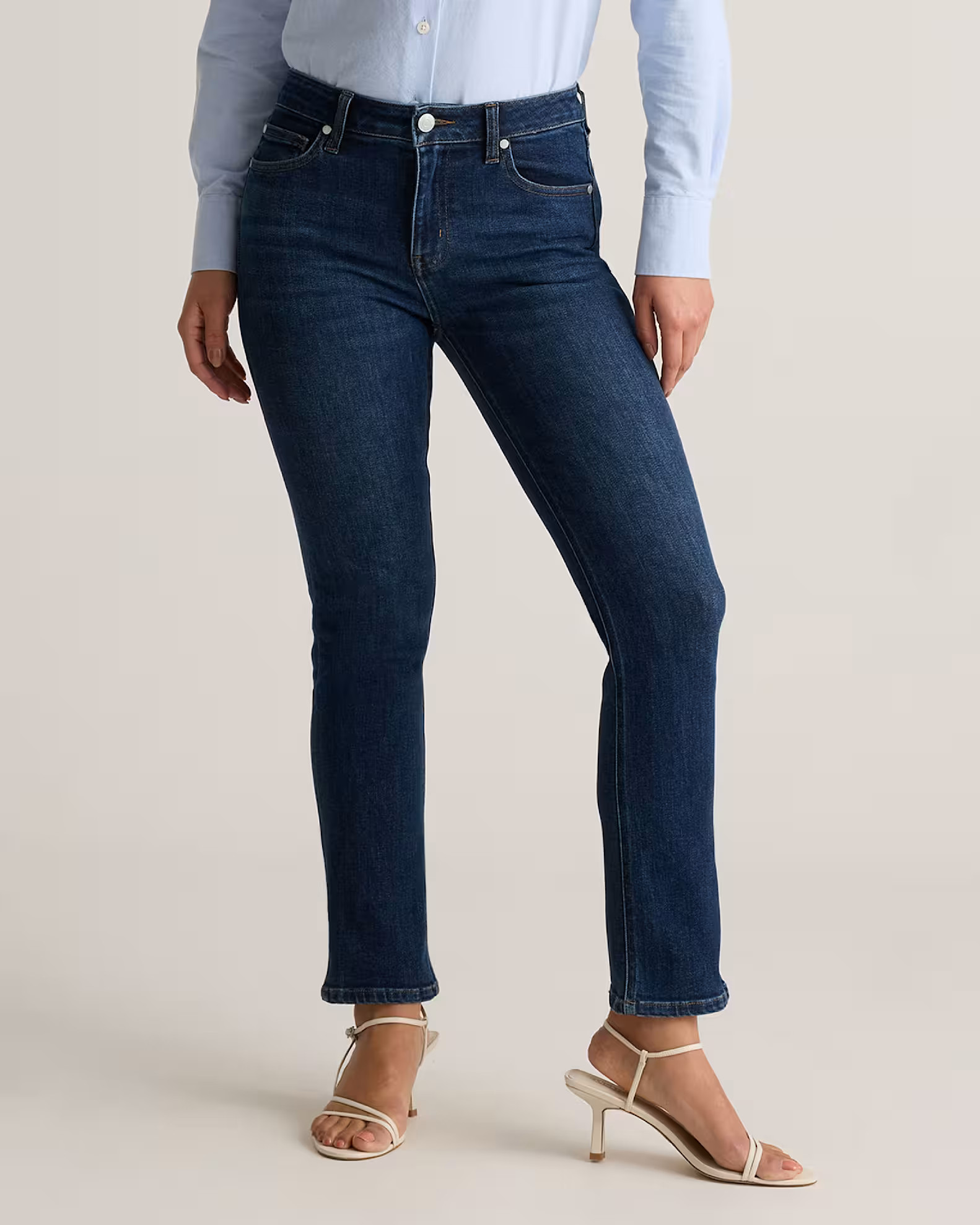 Luna Stretch Slim Straight Jeans | Quince