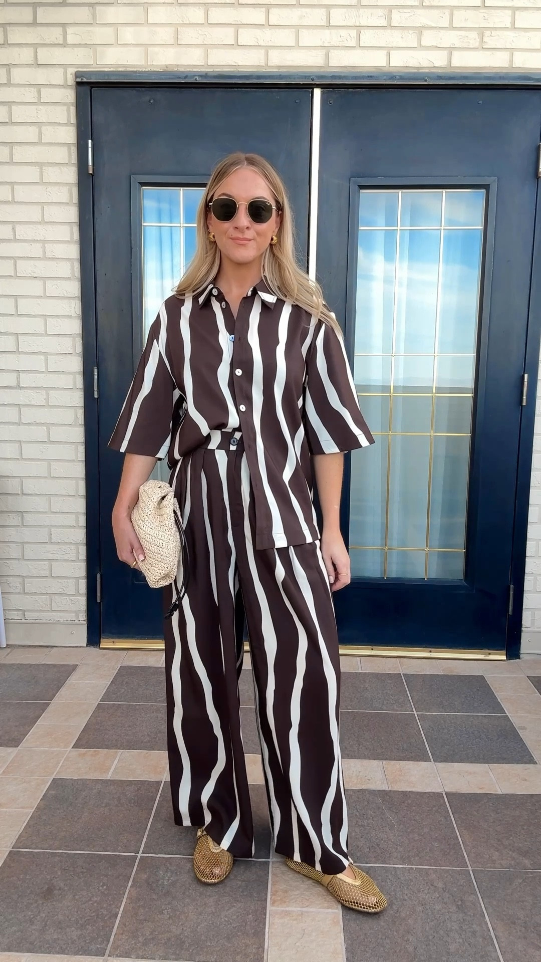 Holiday evening outfit ✨🌞
Shirt: 8
Trousers: 10 short (I sized up as they run small) 

#LTKdatenight #LTKsummer #LTKpetite