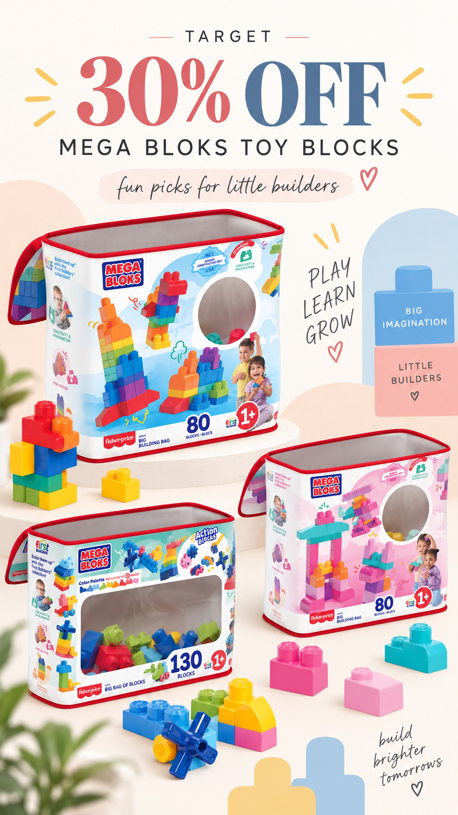 Target 30% off Mega Bloks toy blocks 

 #LTKSaleAlert #LTKBaby #LTKKids