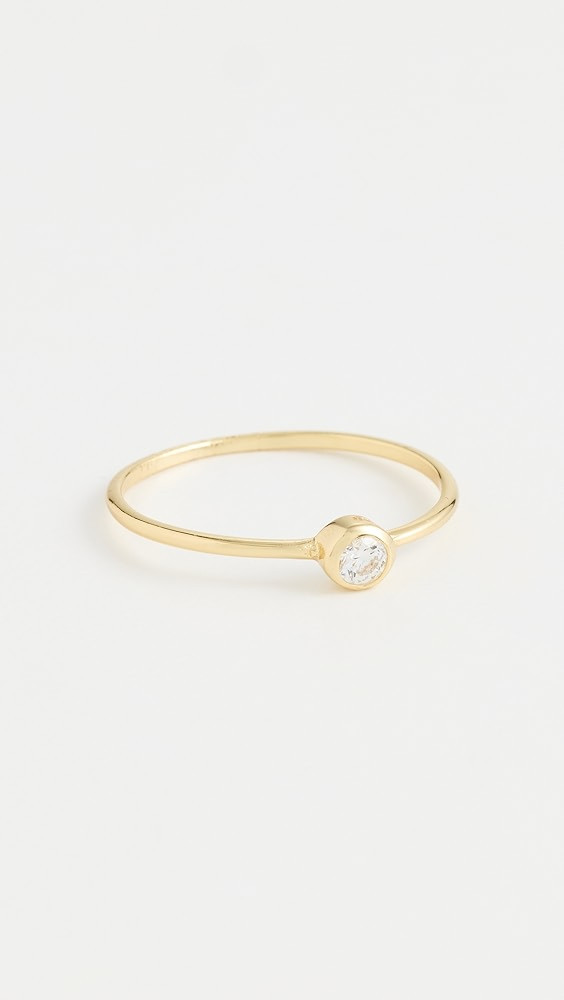 Solitaire Bezel Ring | Shopbop