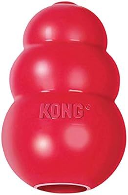 Pet Supplies : Pet Chew Toys : KONG - Classic Dog Toy - Durable Natural Rubber - Fun to Chew, Cha... | Amazon (US)