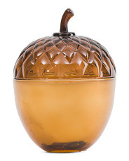 10oz Figural Acorn Glass Jar Scented Candle With Lid | TJ Maxx