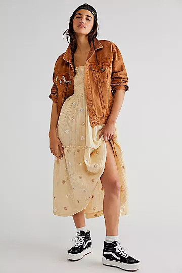 Dahlia Embroidered Maxi Dress | Free People (Global - UK&FR Excluded)