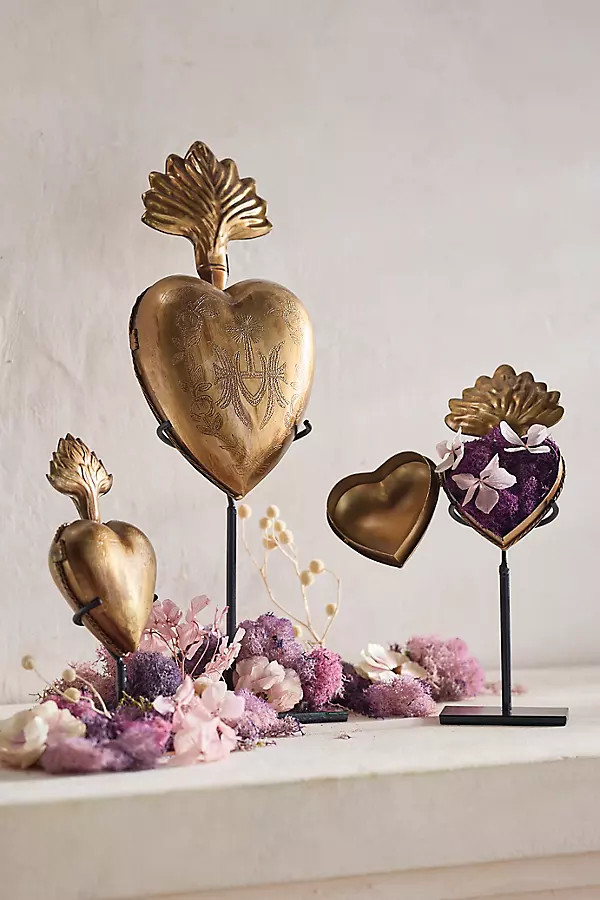 Brass Heart Curio + Stand | Anthropologie (US)