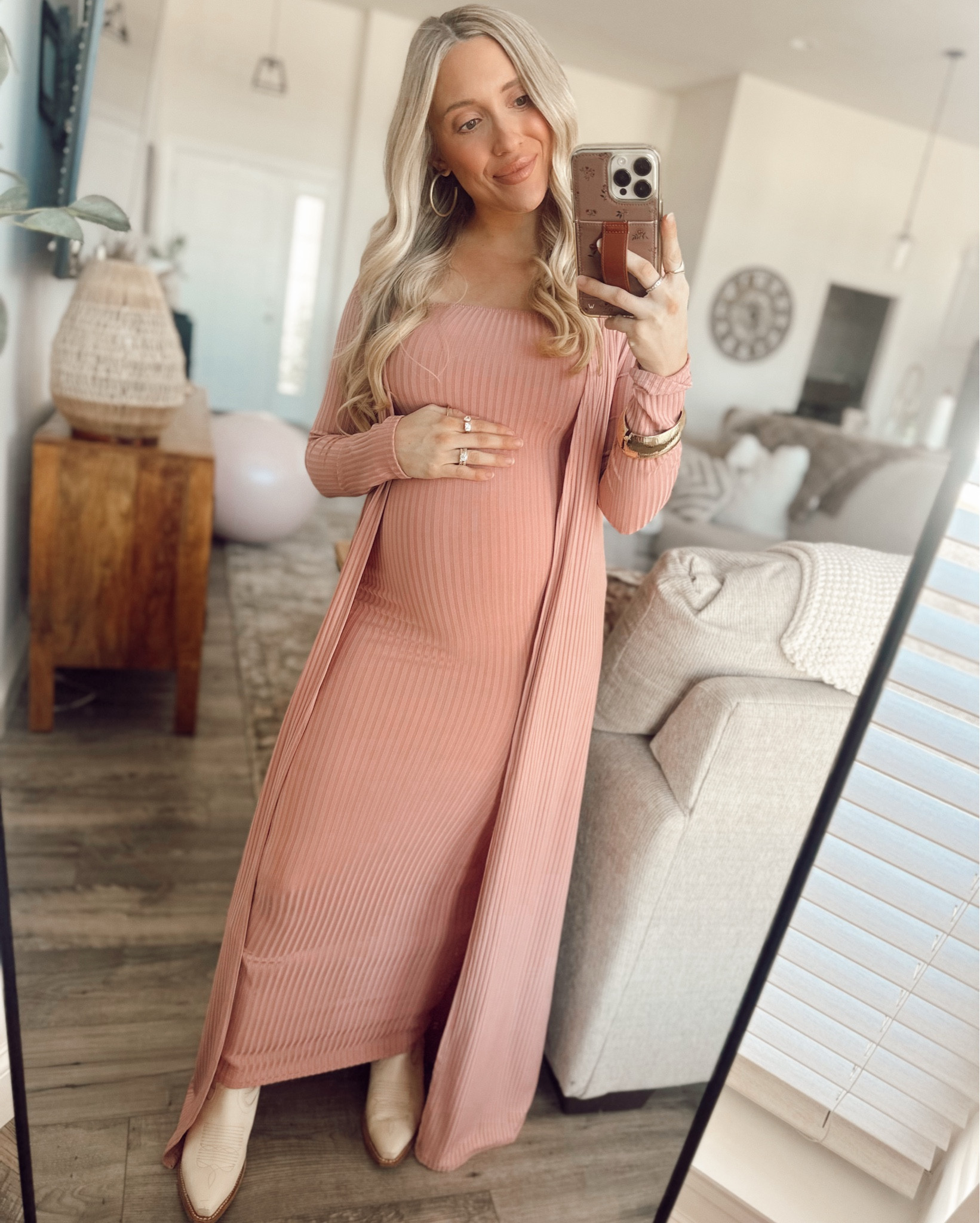 tube top dress with a matching cardigan- size small! perfect for a baby shower comes in so many colors (neutrals, blues, pinks, etc.)

#LTKBaby #LTKBump #LTKU