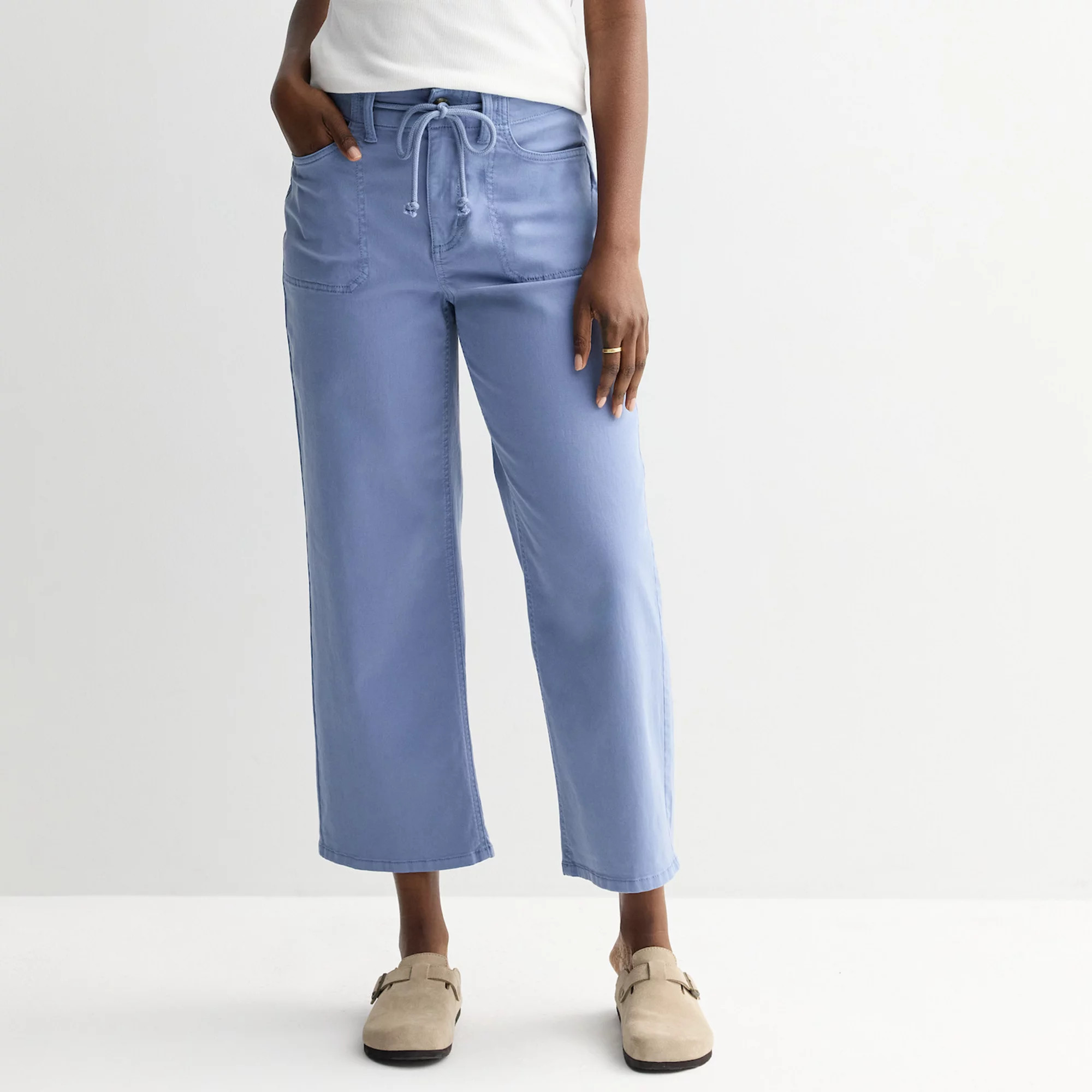 Women's Sonoma Goods For Life® High Rise Wide Leg Ankle Pants | Kohl's