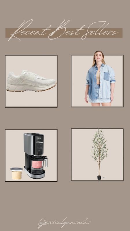 Recent Best Sellers! 
Faux olive tree on sale at Wal mart 
Ninja creami on sale at Wal mart 
Target denim shirt 
Nike Vomero at Nordstrom 
