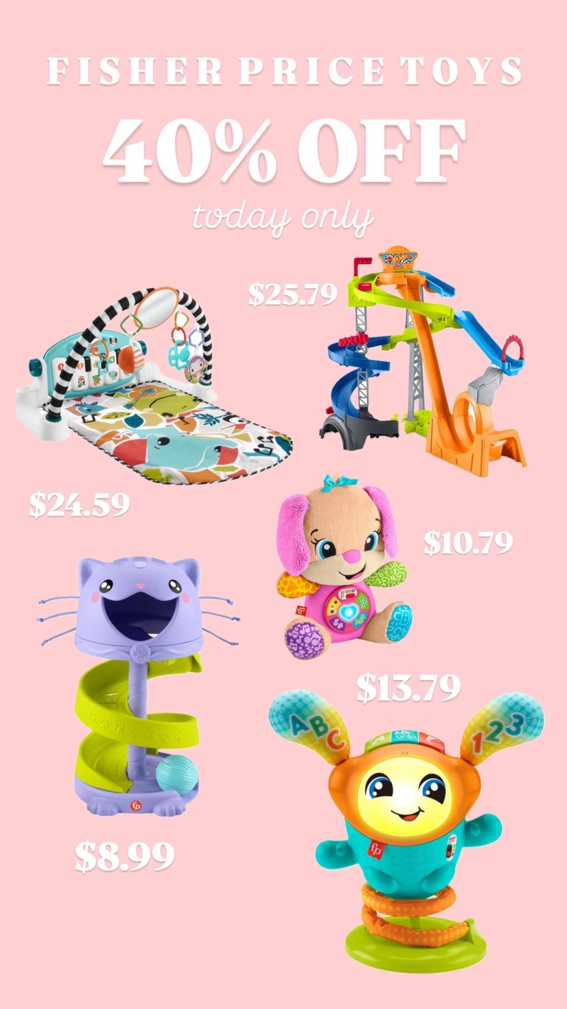 40% off fisher price toys! Today only! 

#LTKGiftGuide #LTKHoliday #LTKKids