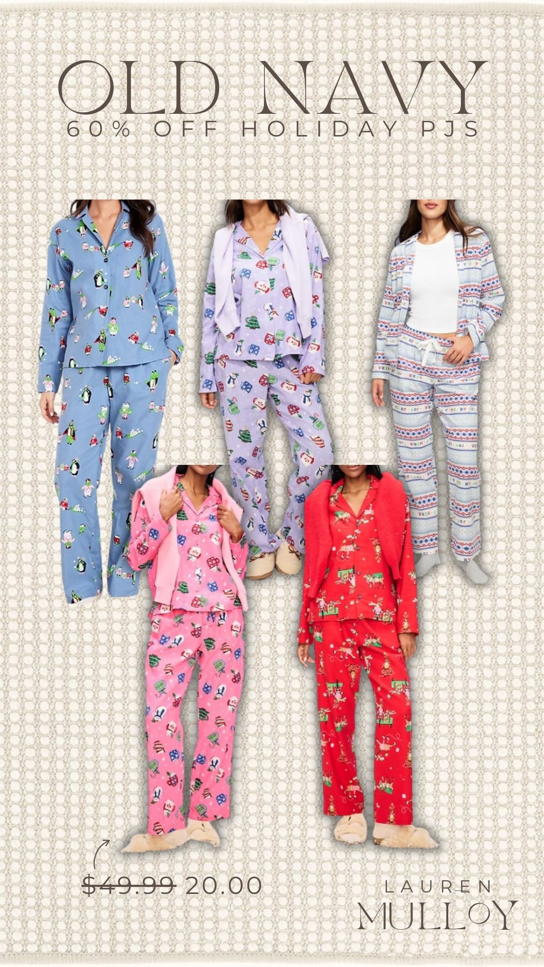 60% off Holiday PJs from Old Navy today!! Only $20!

cyber week, sale alert, cyber week sale, holiday, seasonal, new arrivals, matching set, old navy, finds under 50, gifts for her, lauren mulloy 

 #LTKCyberWeek #LTKHoliday #LTKSeasonal