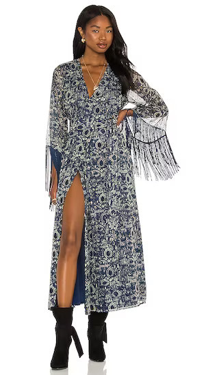 x REVOLVE Reksa Maxi Dress | Blue Floral Dress | Navy Dress | Navy Blue Dress | Light Blue Dress | Revolve Clothing (Global)