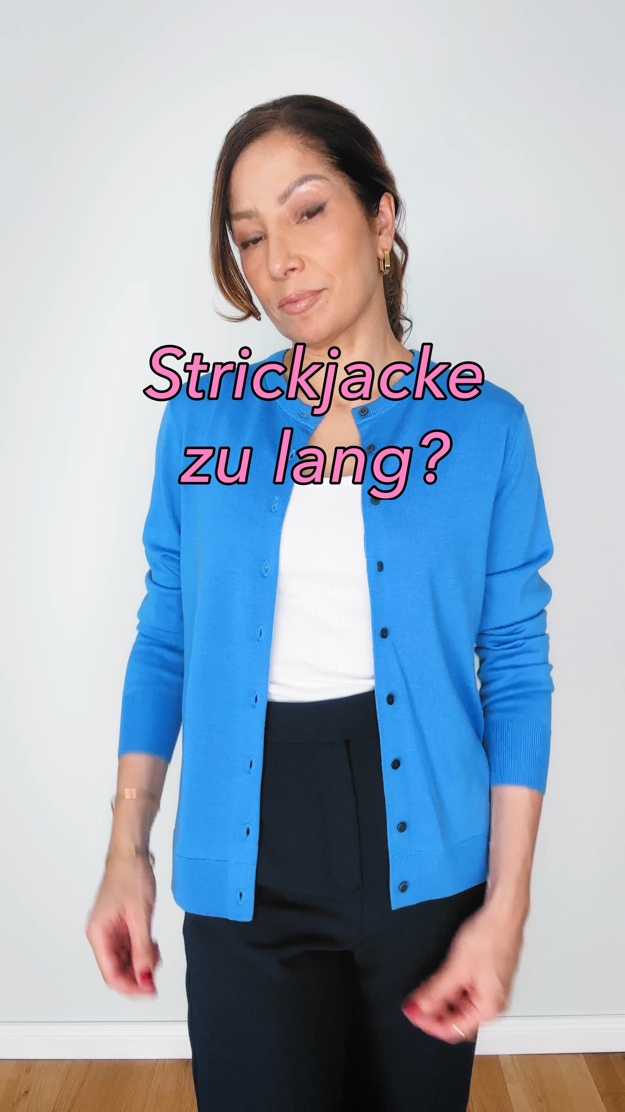 Wenn die Strickjacke zu lang und unförmig ist ...

#LTKstyletip #LTKeurope