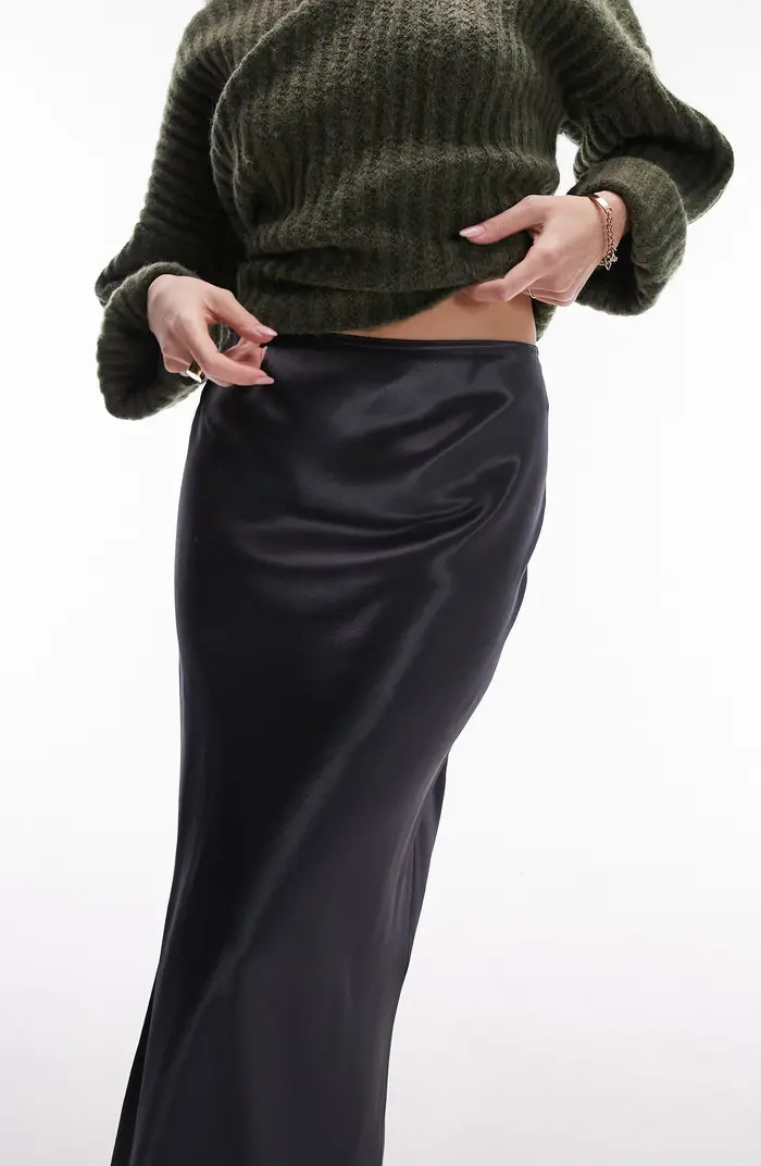 Topshop Bias Cut Satin Maxi Skirt | Nordstrom | Nordstrom