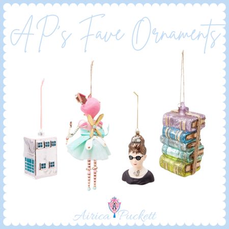 AP’s fave ornaments!

Girly ornaments - girls Christmas tree - pastel holiday decor 


#LTKSeasonal #LTKHoliday #LTKstyletip