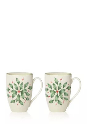 Lenox Holly Mug Set | Belk