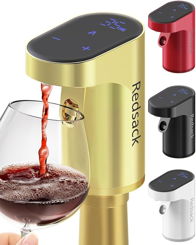 Electric Wine Decanter Aerator Dispenser with Adjustable Quantity for Men Women Mom Dad Boss Brot... | Amazon (US)