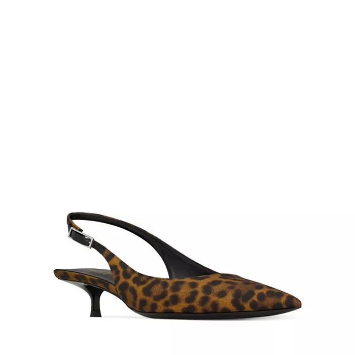Cherish Slingback Pumps in Leopard Grosgrain | Bloomingdale's (US)
