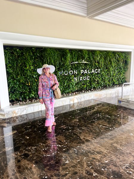 A fun fact about staying at the Moon Palace resort, is that it has many sister resorts, including the Sun Palace, Beach Palace and  Cozumel Palace. 

The all-inclusive wristbands work at all of the resorts! On Sunday we made a reservation and traveled to the Sun Palace for the day. All you need to do is get a taxi and make a reservation to go to that resort and you can use all of the amenities at no additional charge.

#Resort #ResortWear#Women’sResortwear #WomenResort #WomenResortOutfitInspiration #Women’sResortInspiration #ResortWearForWomen #Women’sOutfitInspo #PoolSide #Women’sPoolOutfits #TropicalDestinationOutfit #TropicalDestination #BeachVacay #BeachVacation #BeachTrip 

#LTKswim #LTKSeasonal #LTKtravel