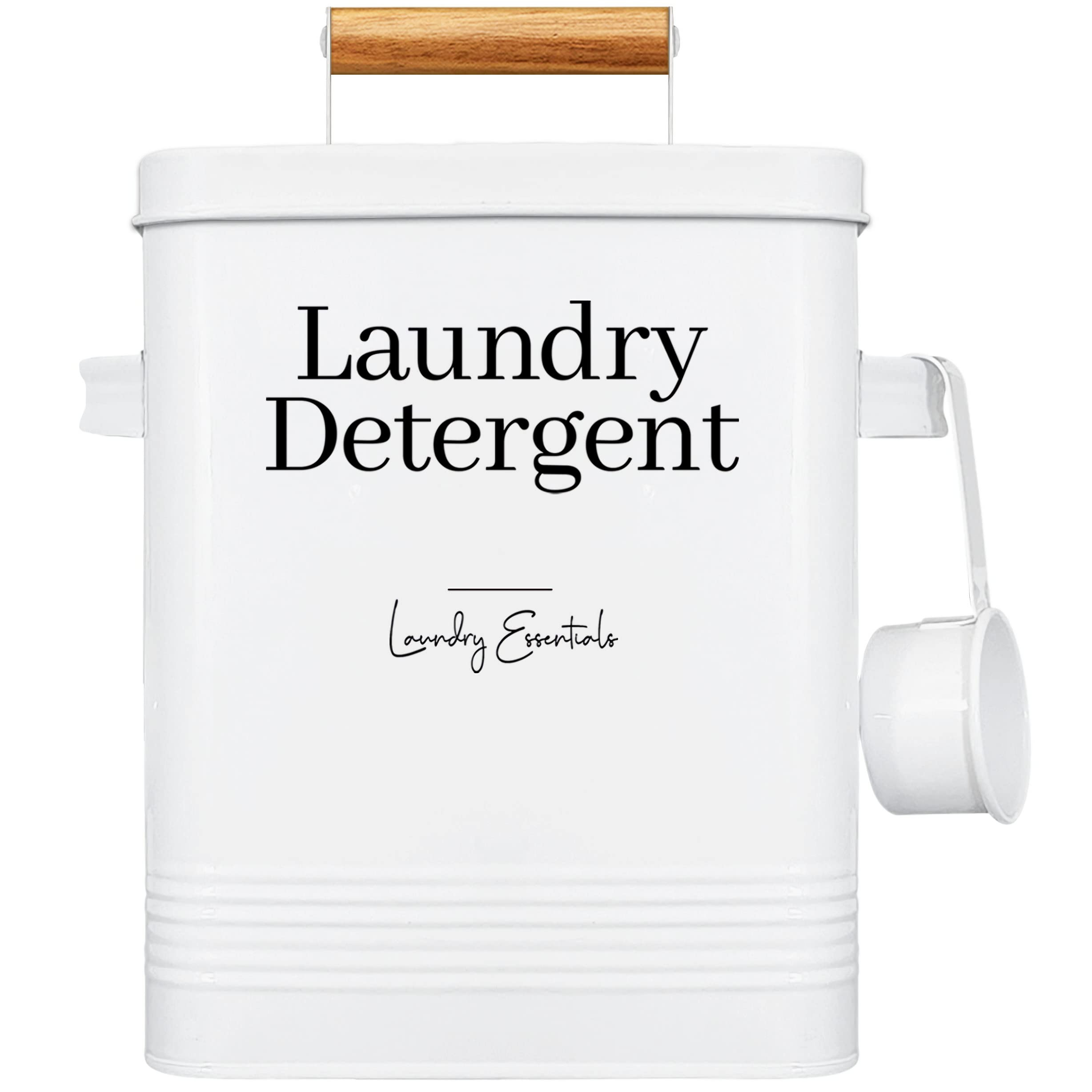 Simplation Laundry Detergent Container, Modern Farmhouse Storage Box for Laundry Room Decor and A... | Amazon (US)