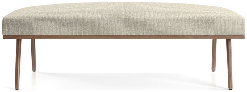 Cavett Wood Frame Bench + Reviews | Crate & Barrel | Crate & Barrel