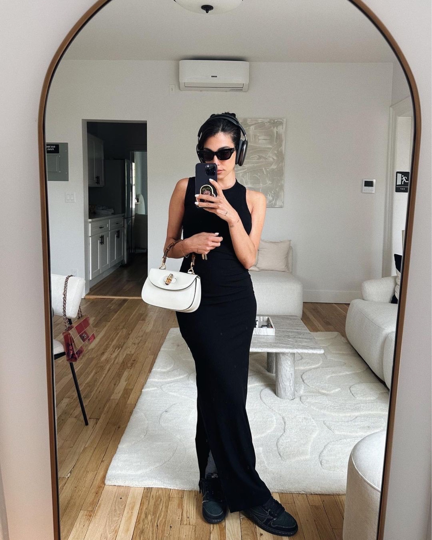 Black maxi dress inspo look 🖤

outfit inspiration, little black dress, Travis Scott Air Jordan Low OG sneakers, Gucci Bamboo 1947 mini top handle bag, soft lounge ribbed maxi dress, Skims, ribbed tube dress, COS, Open back dress, H&M, Farfetch, ASOS, MyTheresa, Michael Kors, Netherlands. 

#LTKeurope #LTKSeasonal #LTKstyletip