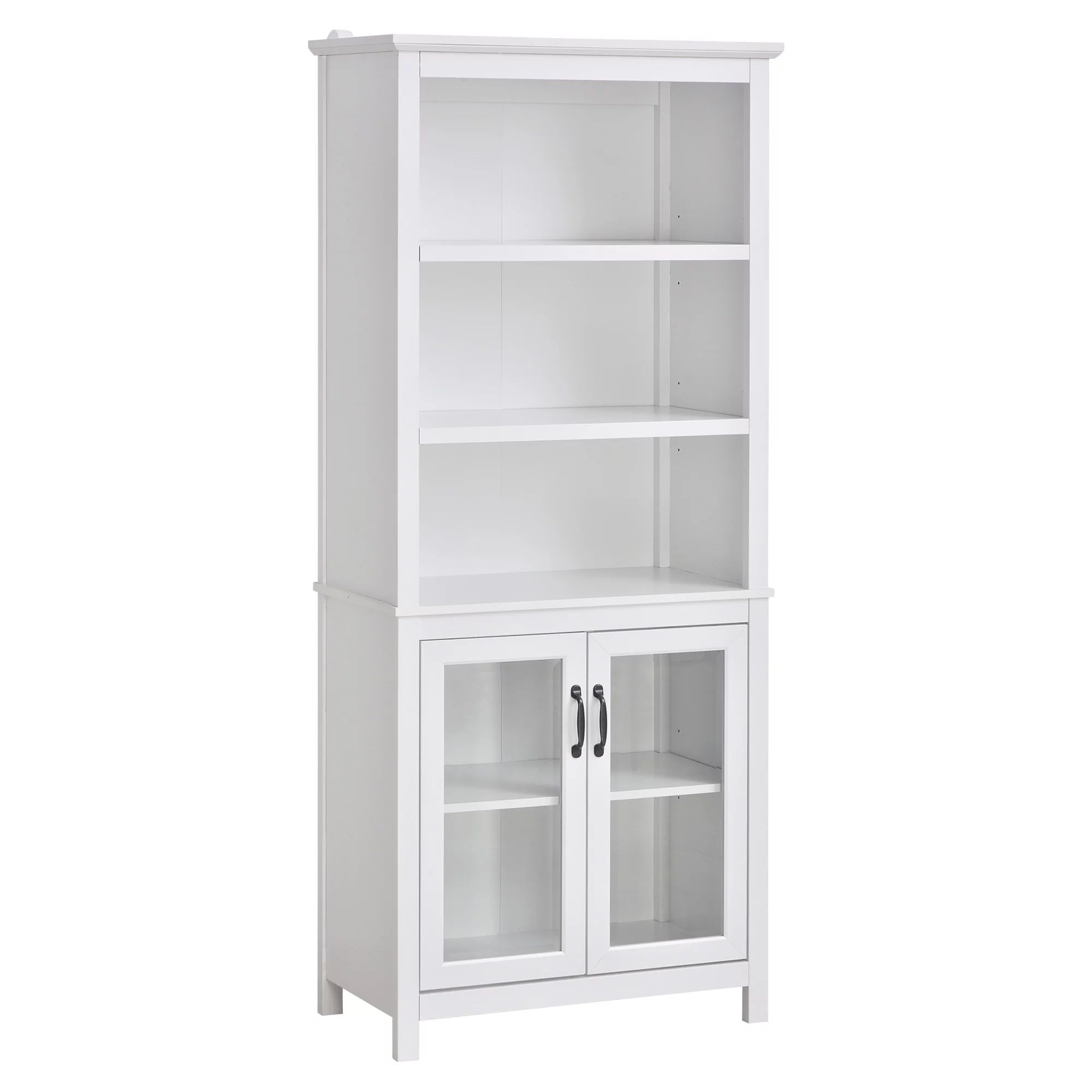 HOMCOM Multifunctional Storage Cabinet Bookcase with Adjustable Shelves Display Rack for Study, K... | Walmart (US)