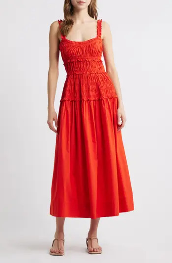 Marianne Organic Cotton Poplin Midi Dress | Nordstrom