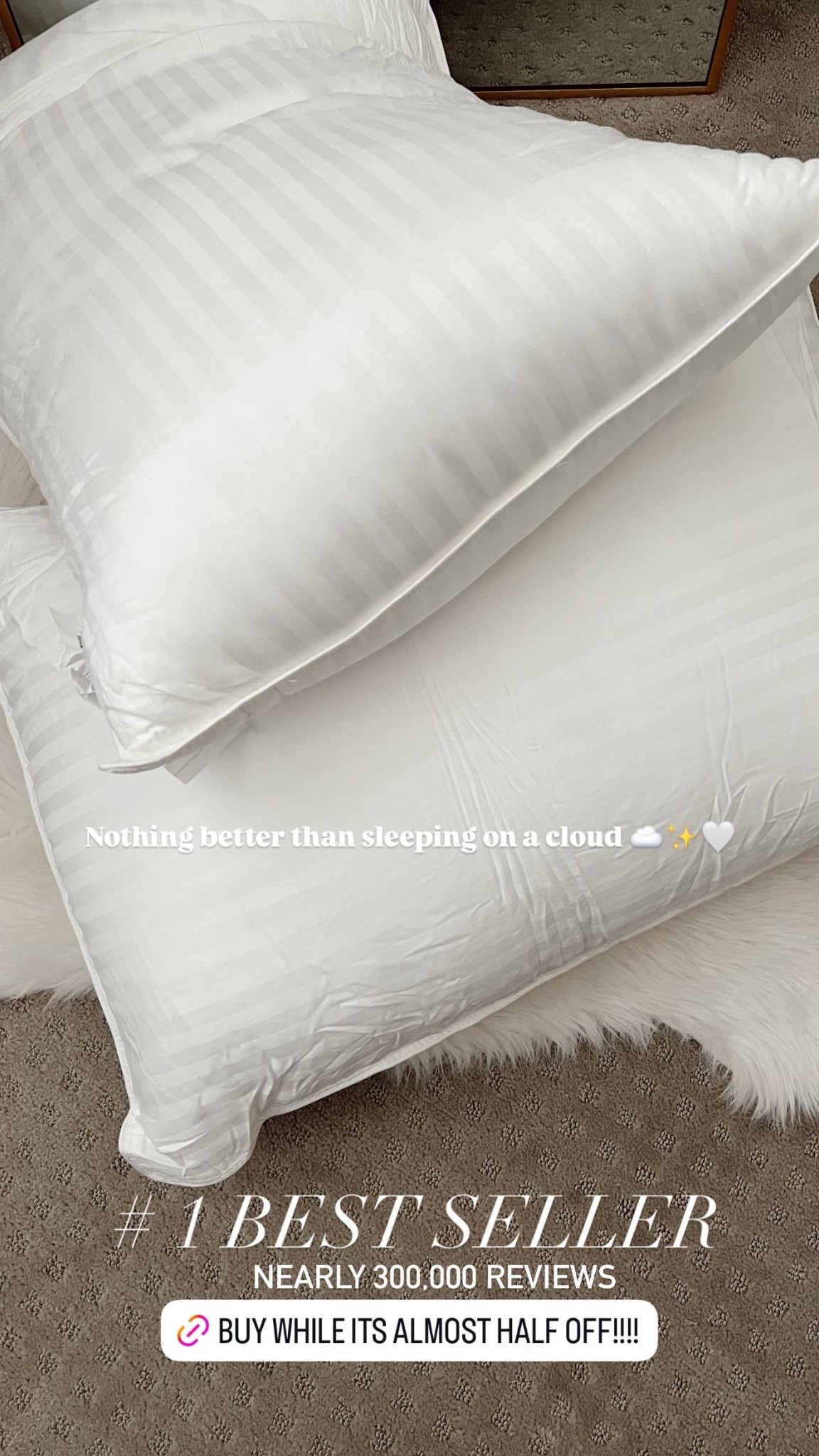 I am OBSESSED with these pillows— feels like laying on a cloud ☁️ 🤍✨

#LTKTravel #LTKmorningroutine #LTKmomlife