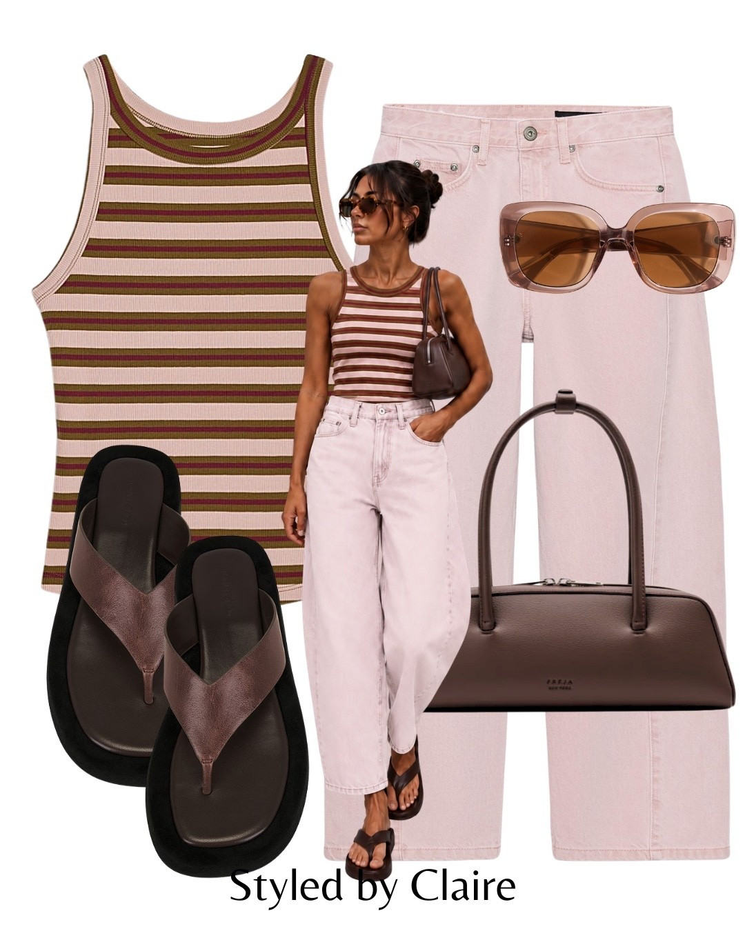 COOL GIRL STYLING PINK & BROWN❤️💗

#LTKsummer #LTKstyletip #LTKshoes