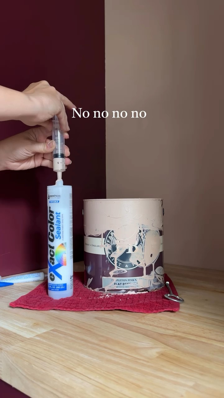Did you know you can make caulk that literally matches your paint exactly?

Most people just paint over their caulk lines and call it a day. This is better. You inject your wall paint directly into the tube, add the thickener, shake it twice, and wait 30 minutes. It’s formulated to bond with your paint, so what you end up with is a perfect match every single time.

📌 Save this for your next paint project

✨ Follow for more DIY tips like this!

#diy #diyprojects #painttips #homeimprovement #worksmarternotharder #LTKHome