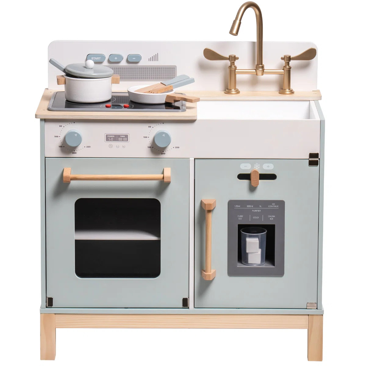 Wooden Kitchen Playset For Kids, Montessori, 3+, | Wayfair North America