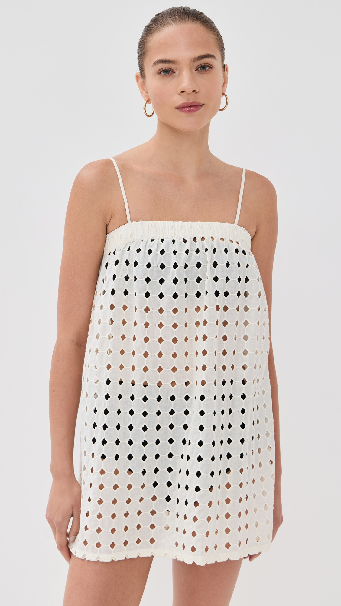 LE BOP Camille Dress Ivory Eyelet XXL | Shopbop