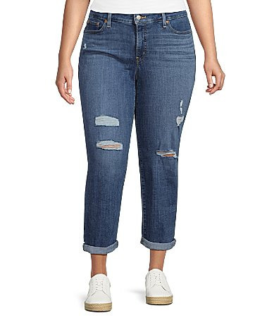 Levi's� Plus Size Boyfriend Mid Rise Jeans - 20W | Dillard's