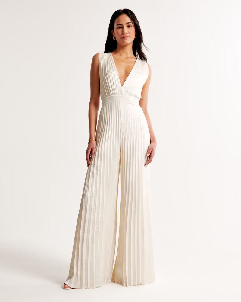 The A&F Giselle Pleated Jumpsuit | Abercrombie & Fitch (US)