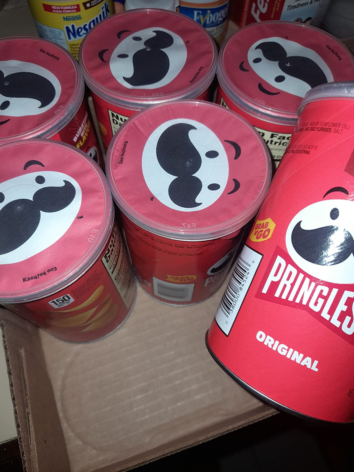 Pringles Potato Crisps Chips, Lunch Snacks, Office and Kids Snacks, Grab N' Go, Original (12 Cans... | Amazon (US)