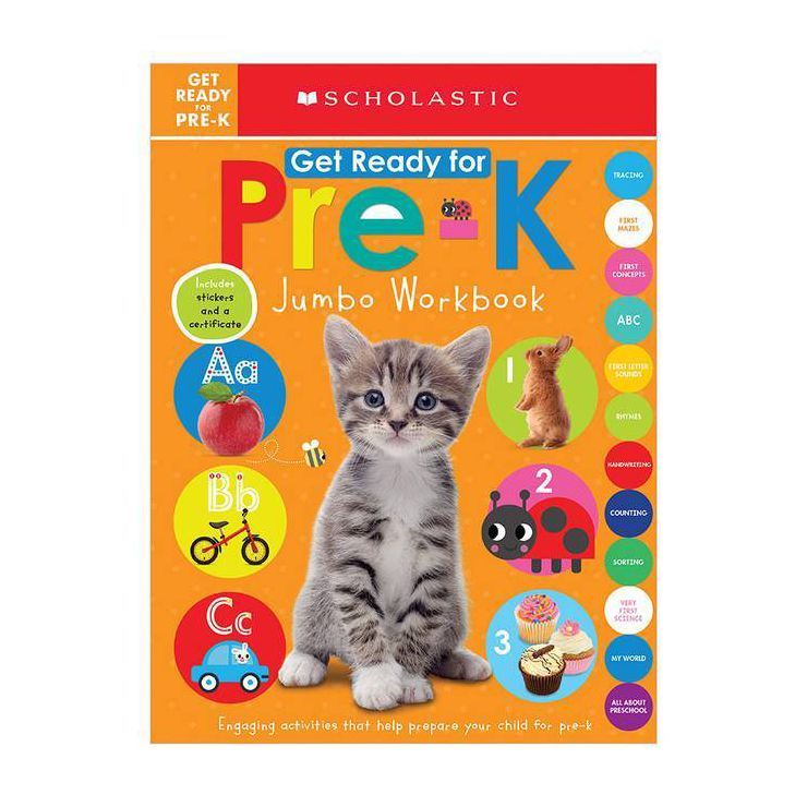 Get Ready for Pre-K Jumbo Workbook -  by Scholastic Inc. & Scholastic Early Learners (Paperback) | Target