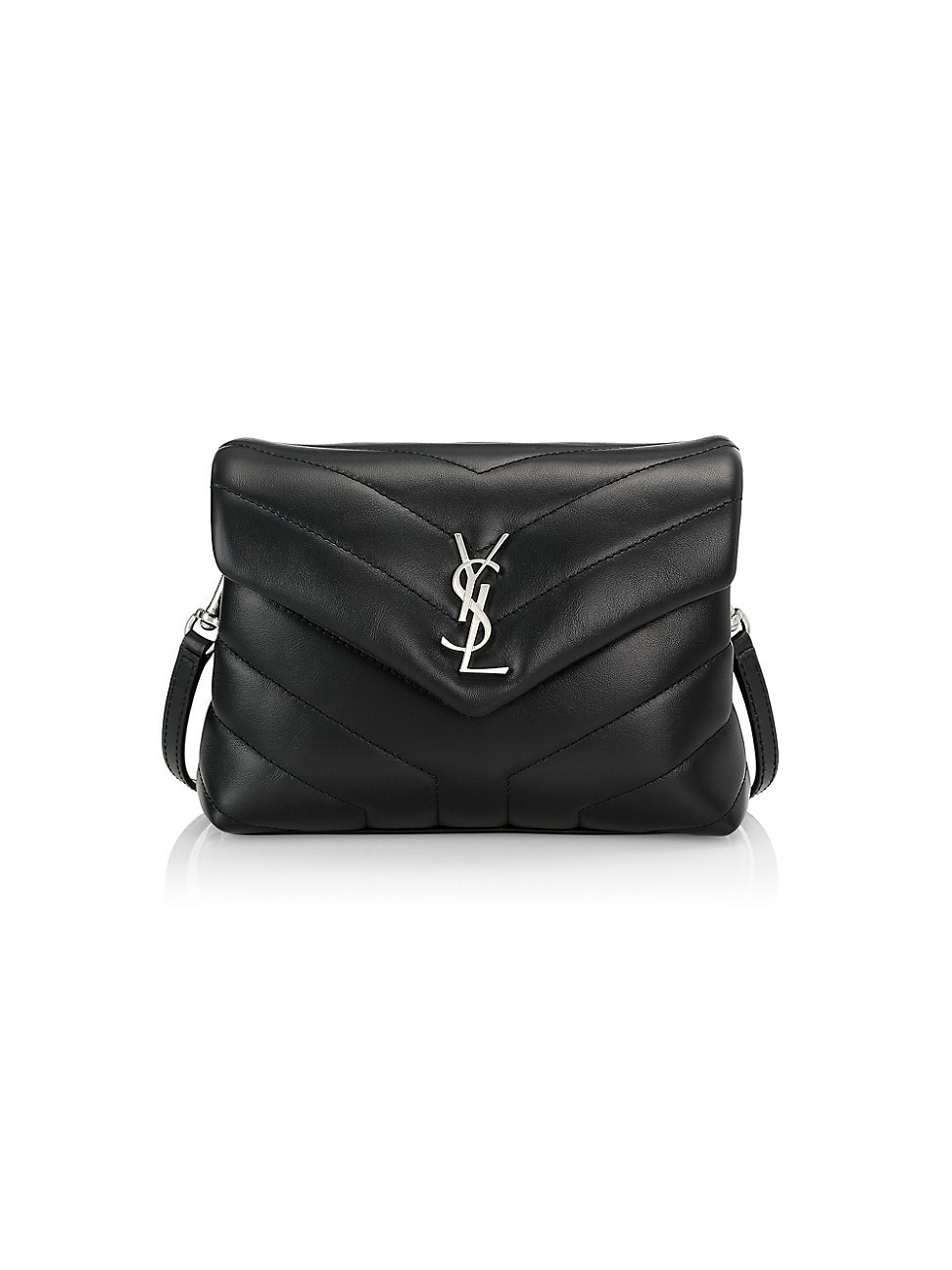 Women's Mini Loulou Matelassé Leather Crossbody Bag - Nero | Saks Fifth Avenue